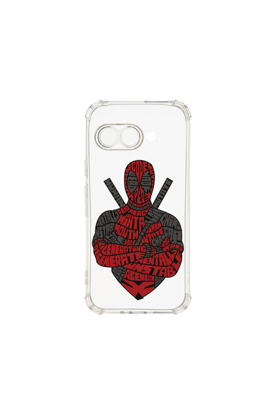 bestcase Carcasă spate antișoc pentru Google Pixel 9a, Calligraphy Dead Red, ...