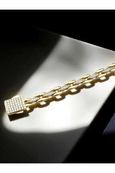 ÜMRANİKA JEWELLERY Taş Kilitli 14K Xuping Bileklik