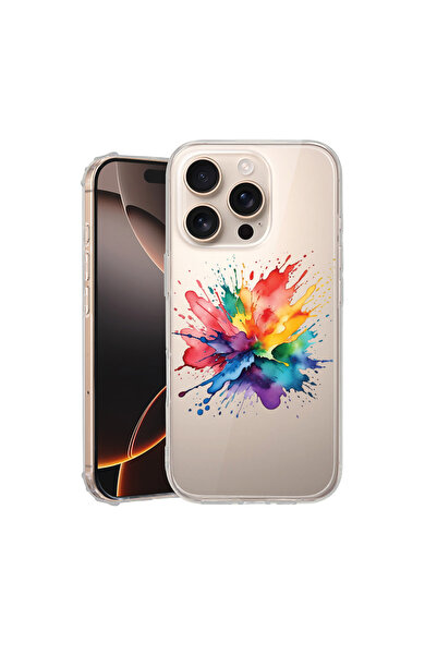 bestcase Αντικραδασμική θήκη πλάτης για Apple iPhone 16 Pro Max, Color Splash...