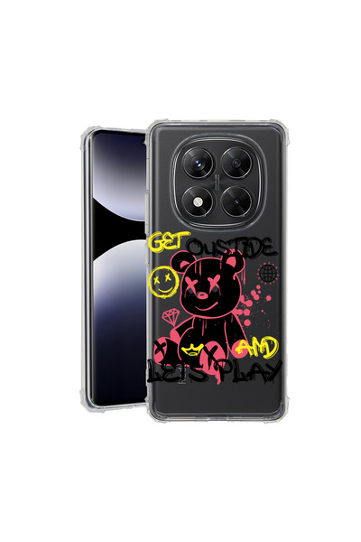bestcase Anti Shock Back Case For Xiaomi Redmi Note 14 Pro Plus, Teddy Bear Lets Play, 1938410 AS 1554