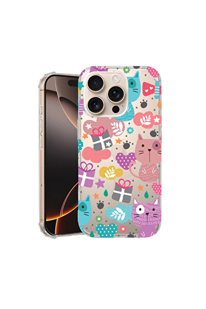 bestcase Αντικραδασμική θήκη πλάτης για Apple iPhone 16 Pro, Υπέροχη γάτα, AS 41