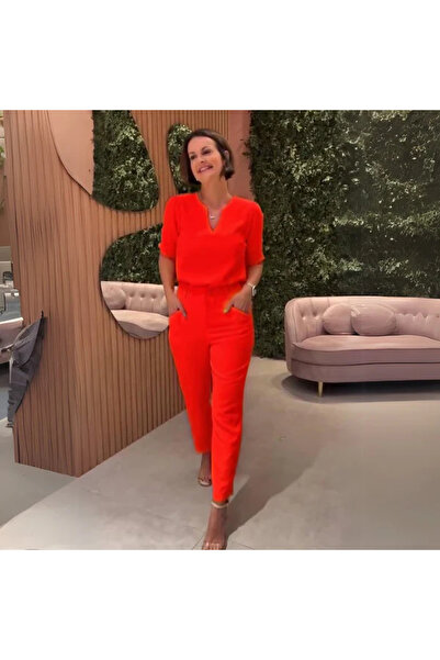 NOVALİA Kara Set – Casual Blouse and Elegant Tapered Pants 🌼👖