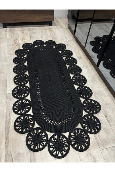 MaVaux Marguerite Özel Tasarım Hasır Jüt Kilim – Koridor, Antre ve Salon Halısı Yolluk