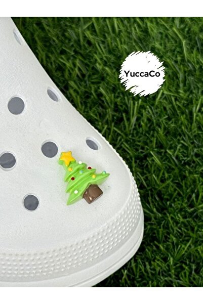 Crocs Noel Ağacı Terlik Süsü/Ağaçlı Terlik Aksesuarı/Yılbaşı Konsept Ağaç Terlik Charm/ Jibbitz