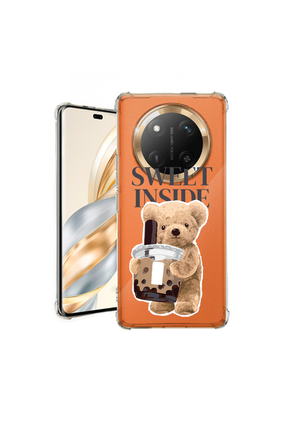 bestcase Carcasă spate antișoc pentru Honor Magic7 Lite, ursuleț de pluș dulc...