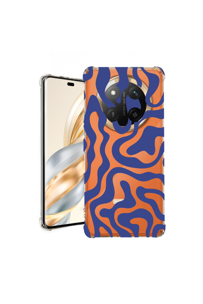 bestcase Αντικραδασμική θήκη πίσω μέρους για Honor Magic7 Lite, μπλε αφηρημέν...