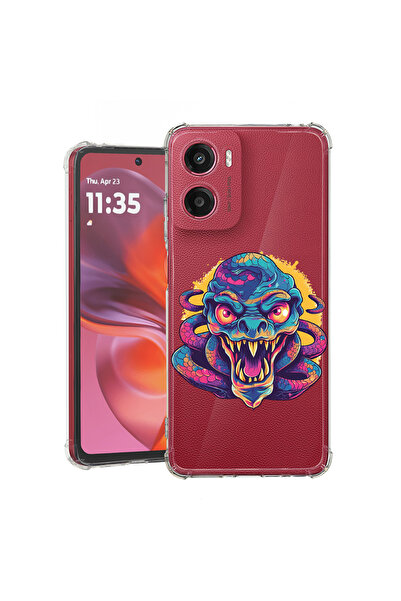 bestcase Carcasă spate antișoc pentru Motorola Moto E15, Dream Colors - Drago...