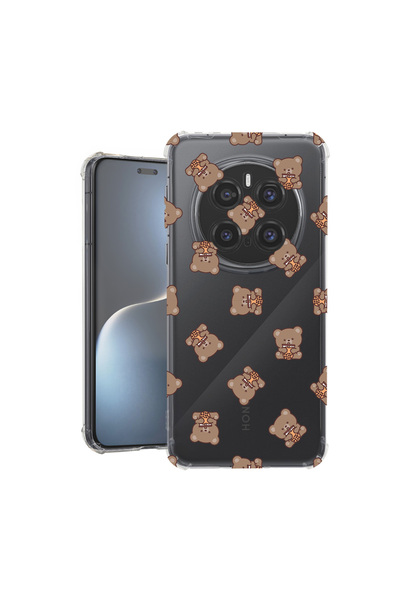 bestcase Carcasă spate antișoc pentru Honor Magic7 Pro, model ursuleț de pluș...