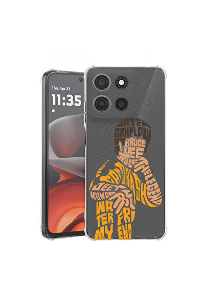 bestcase Carcasă spate antișoc pentru Motorola Moto G75, caligrafie Bruce Lee...