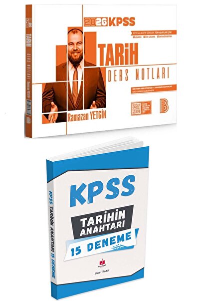Anahtar Kitap 2026 Kpss'nin Anahtarı Tarih Deneme + Benim Hocam Ramazan Yetgi...