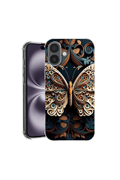 bestcase Carcasă spate antișoc pentru Apple iPhone 16 Plus, Beauty Butterfly,...