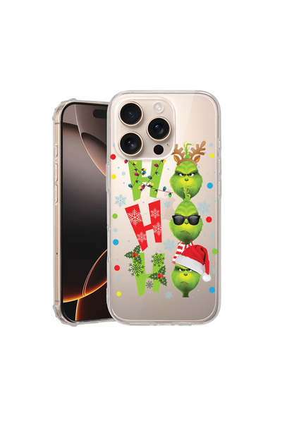bestcase Удароустойчив калъф за Apple iPhone 16 Pro Max, Grinches - Ho Ho Ho,...