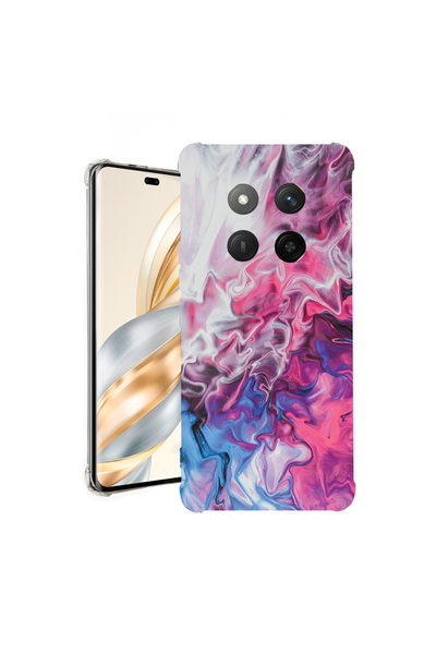 bestcase Αντικραδασμική θήκη πίσω μέρους για Honor Magic7 Lite, ροζ και μπλε,...