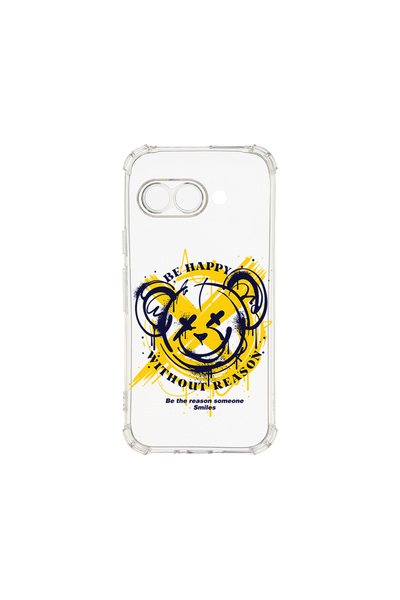 bestcase Carcasă spate antișoc pentru Google Pixel 9a, Teddy Bear Be Happy, A...