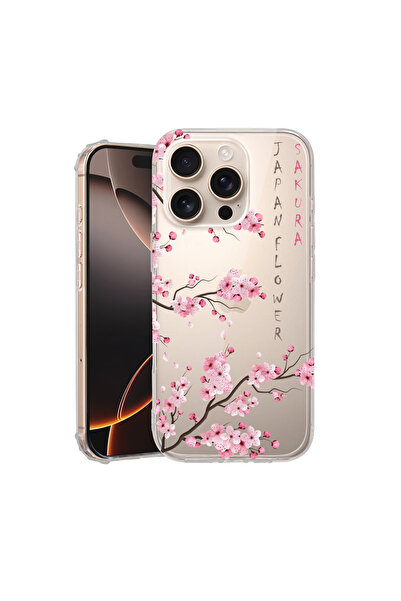 bestcase Carcasă spate antișoc pentru Apple iPhone 16 Pro, Cherry Blossom, AS...