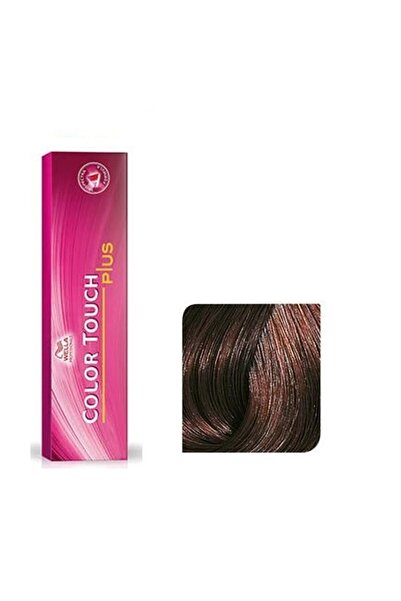 Wella Vopsea de păr 55/04 Demi-Permanentă - Color Touch Plus Șaten Roșcat Deschis Intens -