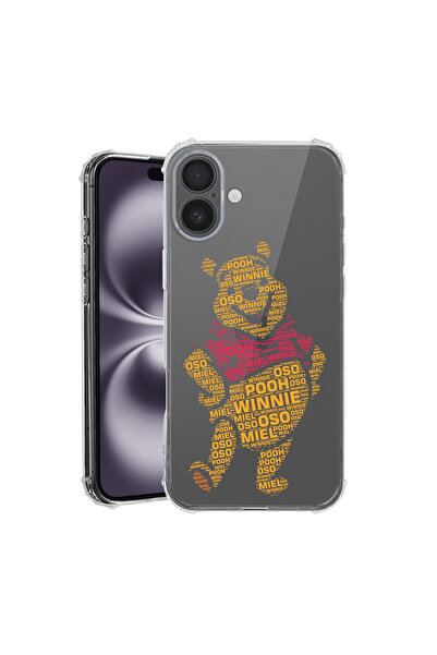 bestcase Carcasă spate antișoc pentru Apple iPhone 16, Calligraphy Pooh, AS 1541