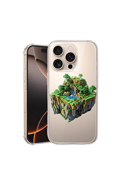 bestcase Carcasă spate antișoc pentru Apple iPhone 16 Pro Max, Minecarft Worl...