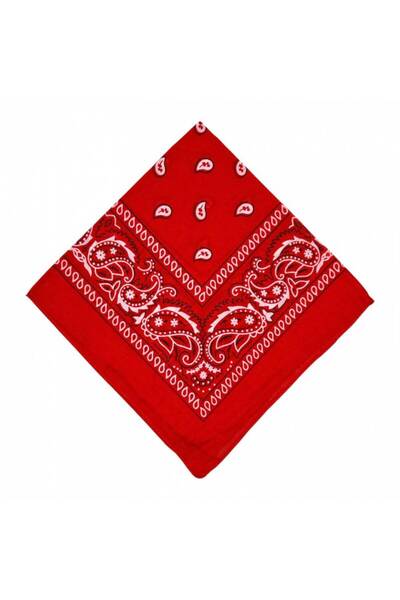 OEM Bandana, cotton scarf, 55x55 cm, red
