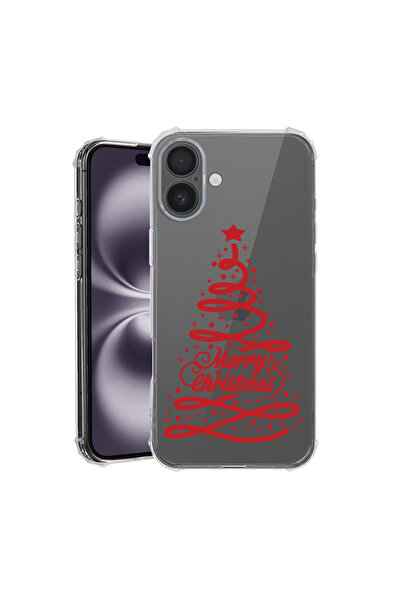 bestcase Αντικραδασμική θήκη πλάτης για Apple iPhone 16 Plus, Χριστουγεννιάτι...