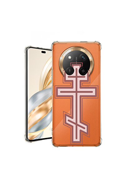 bestcase Carcasă spate antișoc pentru Honor Magic7 Lite, Classic Cross Red, 1...