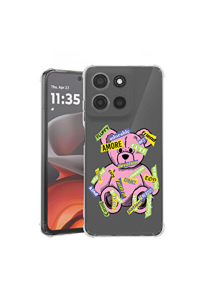 bestcase Carcasă spate antișoc pentru Motorola Moto G75, Teddy Bear Amour, 1946016 AS 1547