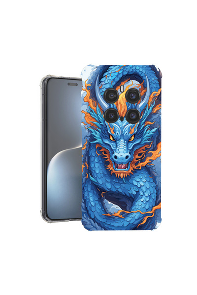 bestcase Carcasă spate antișoc pentru Honor Magic7 Pro, Blue Dragon, 1926356 ...