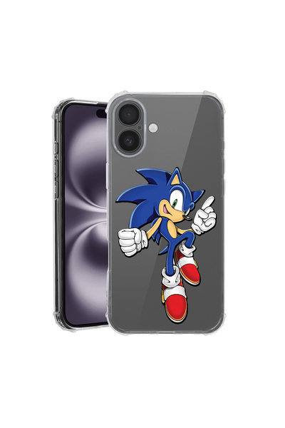 bestcase Carcasă spate antișoc pentru Apple iPhone 16 Plus, Sonic Boom, AS 1614