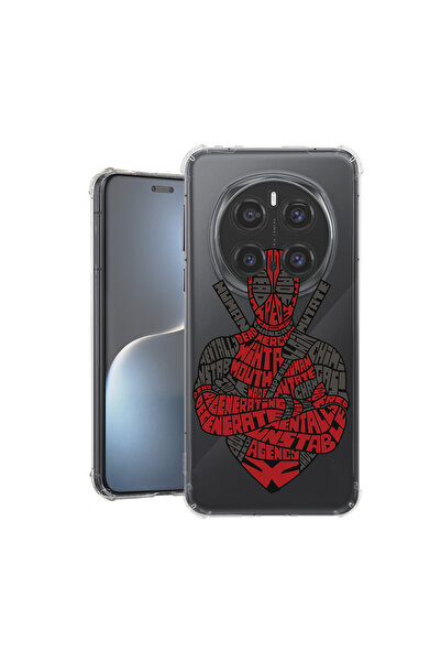 bestcase Anti Shock Back Case For Honor Magic7 Pro, Calligraphy Dead Red, 1926356 AS 1520