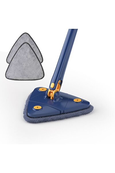 HOZRO HOZRO Triangular Mop, with 2 Cloths – Ideal for Corners and Narrow Areas