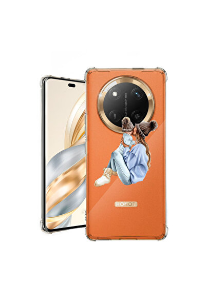 bestcase Carcasă spate antișoc pentru Honor Magic7 Lite, mamă fată cu băiat, ...