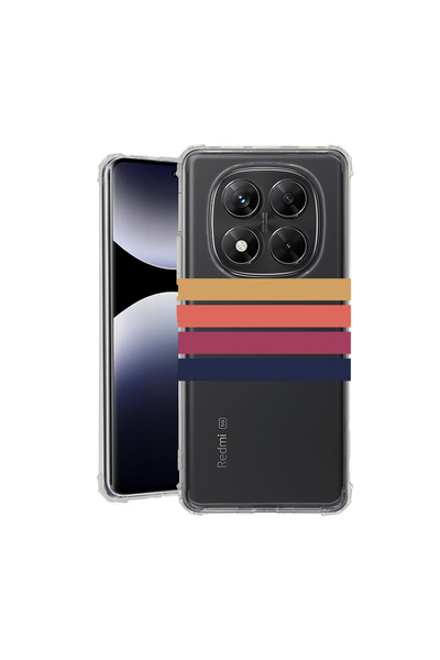 bestcase Carcasă spate antișoc pentru Xiaomi Redmi Note 14 Pro Plus, linii re...