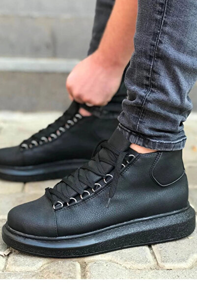 TEET MN258 - CST Roma Ανδρικές Μπότες ΜΑΥΡΟ