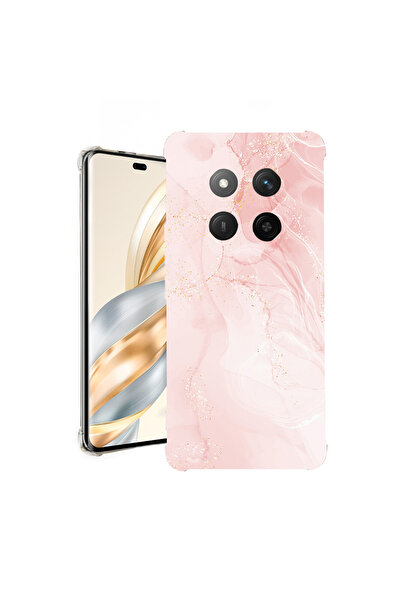 bestcase Carcasă spate antișoc pentru Honor Magic7 Lite, roz pastel, marmură,...