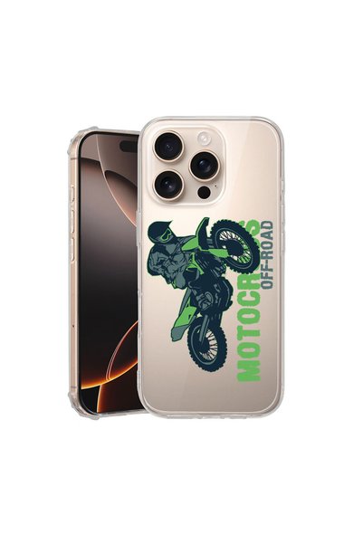 bestcase Carcasă spate antișoc pentru Apple iPhone 16 Pro Max, Motocross, AS 819