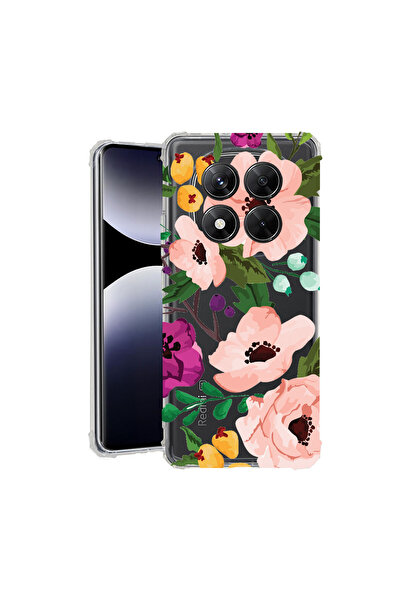 bestcase Carcasă spate antișoc pentru Xiaomi Redmi Note 14 Pro 5G, flori past...