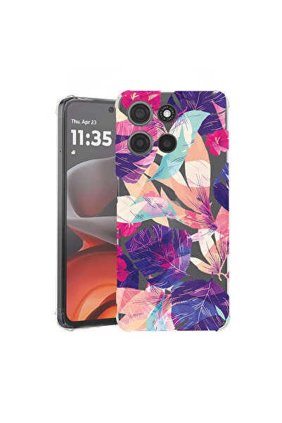 bestcase Carcasă spate antișoc pentru Motorola Moto G15, flori tropicale, 192...