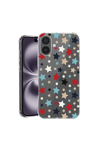 bestcase Carcasă spate antișoc pentru Apple iPhone 16, Steluțe, AS 146