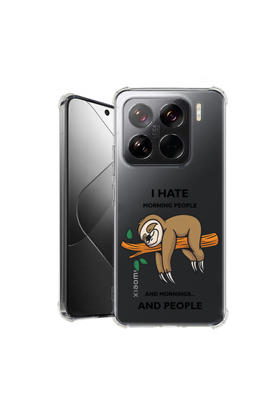 bestcase Carcasă spate antișoc pentru Xiaomi 15, I Hate Morning, 1926363 AS 1613