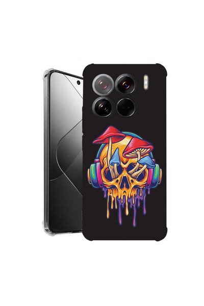 bestcase Carcasă spate antișoc pentru Xiaomi 15 Pro, model ciupercă-craniu, 1...