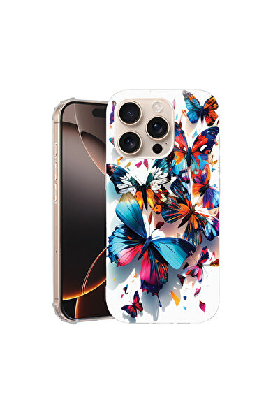 bestcase Αντικραδασμική θήκη πλάτης για Apple iPhone 16 Pro Max, πολύχρωμες π...