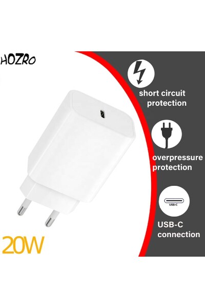 HOZRO Încărcător rapid pentru Samsung – 20W, tehnologie super rapidă, USB-C, cablu inclus