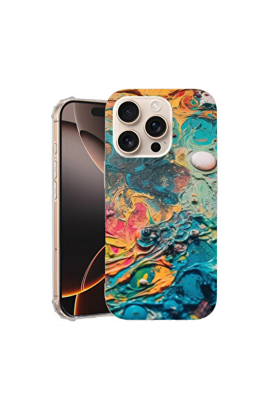 bestcase Αντικραδασμική θήκη πλάτης για Apple iPhone 16 Pro, ζωντανά χρώματα,...