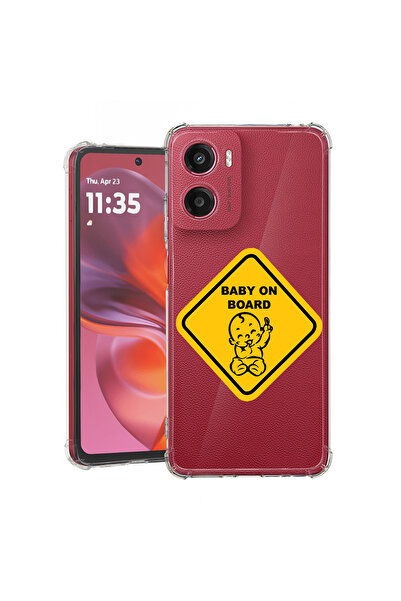 bestcase Carcasă spate antișoc pentru Motorola Moto G05, Baby On Board, 19263...