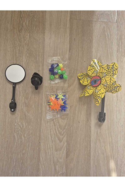 Hobbys Çocuk Bisikleti Aksesuar Seti Rüzgar Gülü+ Ayna+ Zil+ Jant Süsü