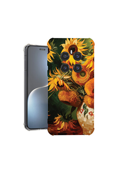 bestcase Carcasă spate antișoc pentru Honor Magic7 Pro, pictură floarea-soare...