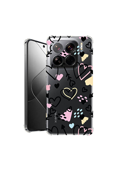 bestcase Αντικραδασμική θήκη πίσω για Xiaomi 15, Σύμβολα αγάπης, 1926363 AS 764