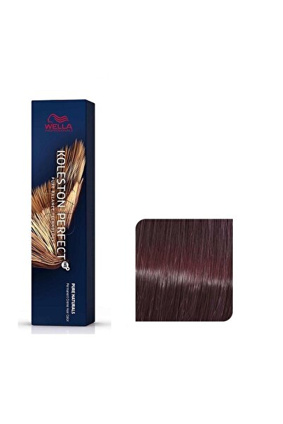 Wella Vopsea de păr 55/65 Permanentă - Roșu Vibrant Koleston Perfect Light Intense Mahon Violet Șaten -