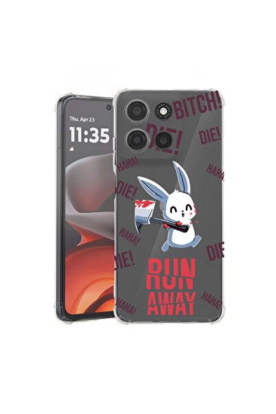 bestcase Husă spate antișoc pentru Motorola Moto G15, Run away!, 1926358 AS 1463