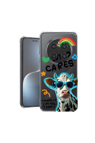 bestcase Carcasă spate antișoc pentru Honor Magic7 Pro, Cool Cow - Who Cares?...